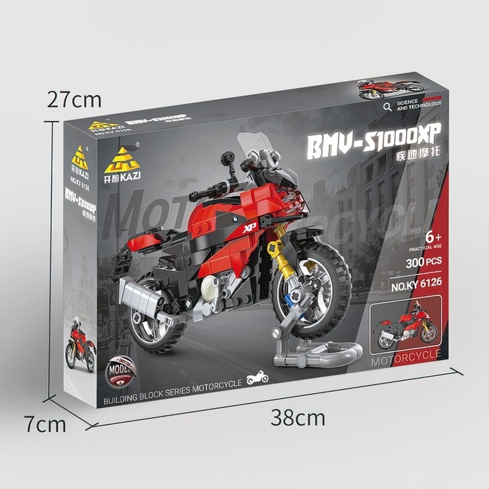 Конструктор Мото &laquo;Спортивный мотоцикл&raquo;, 300 деталей