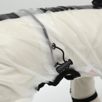 Дождевик-комбинезон для собак, р-р 3ХL (ДС 46, ОГ 71,5, ОШ 51 см, вес 20-26 кг), прозрачный Дождевик-комбинезон для собак, р-р 3ХL (ДС 46, ОГ 71,5, ОШ 51 см, вес 20-26 кг), прозрачный