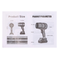 Воздуходувка ручная, 21 В, 210 м3/ч, 300 Вт, 20000 об/мин, 12000 мА