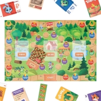 Настольная игра «Лесной базар», 60 купюр, 38 карт, поле, кубик, 4 фишки, 5+ Настольная игра «Лесной базар», 60 купюр, 38 карт, поле, кубик, 4 фишки, 5+