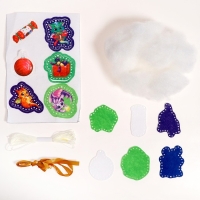 Набор для шитья. Игрушки из фетра своими руками на новый год &laquo;Драконы&raquo;, новогодний набор для творчества