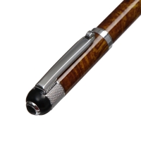 Ручка подарочная, шариковая "Вензура" в кожзам футляре, поворотная, корпус мрамор с серебром Ручка подарочная, шариковая "Вензура" в кожзам футляре, поворотная, корпус мрамор с серебром