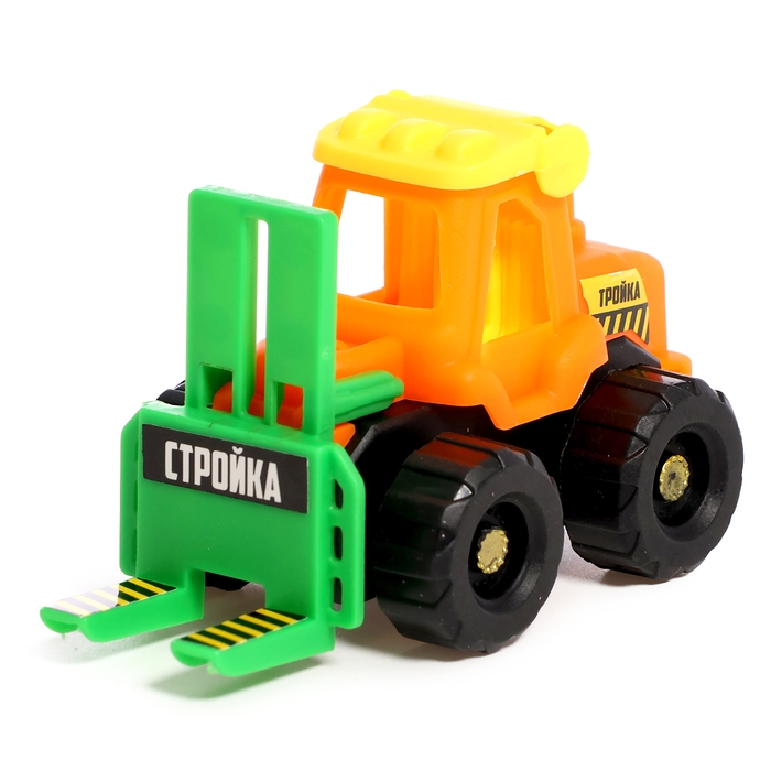 Набор тракторов &laquo;Весёлая стройка&raquo;, инерционные, в наборе 6 шт., цвет МИКС