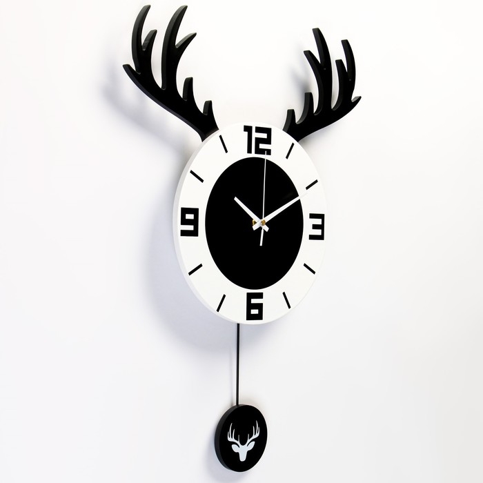 Часы настенные, серия: Маятник, Часы настенные, серия: Маятник, "Охотник", плавный ход, 37х52 см