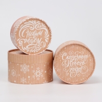 Набор подарочных новогодних коробок 3 в 1 "С Новым годом", 16 х 10, 14 х 9, 13 х 8,5 см. Новый год Набор подарочных новогодних коробок 3 в 1 "С Новым годом", 16 х 10, 14 х 9, 13 х 8,5 см. Новый год