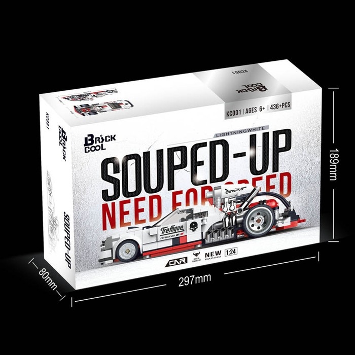 Конструктор Гонка &laquo;Белая молния&raquo;, 436 деталей