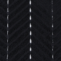 Коврик махровый Этель Lines, цв. чёрный, 50х70 см, 100% хлопок, 750 г/м2