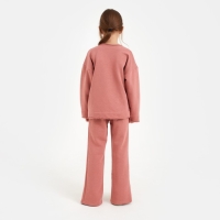 Костюм детский (свитшот, брюки) MINAKU цвет терракот, рост 152