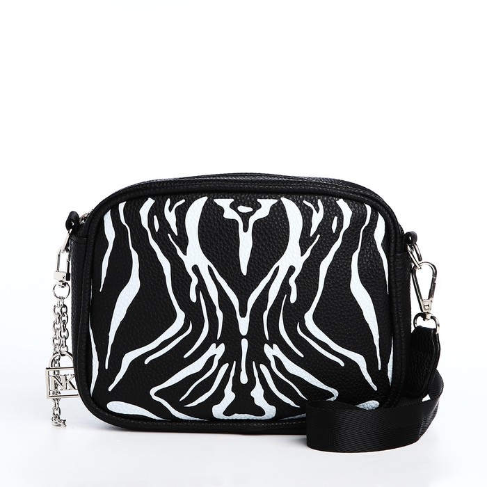 Сумка женская из искусственной кожи &laquo;Зебра&raquo;, 19х14х6 см.
