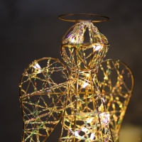 Светодиодная фигура «Ангел» 29х17х16 см, 20 LED, батарейки ААx2 (не в комплекте), свечение теплое белое Светодиодная фигура «Ангел» 29х17х16 см, 20 LED, батарейки ААx2 (не в комплекте), свечение теплое белое