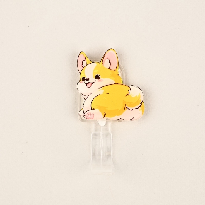 Крючок настенный самоклеящийся &laquo;Корги&raquo;, 2,5 х 6,5 см