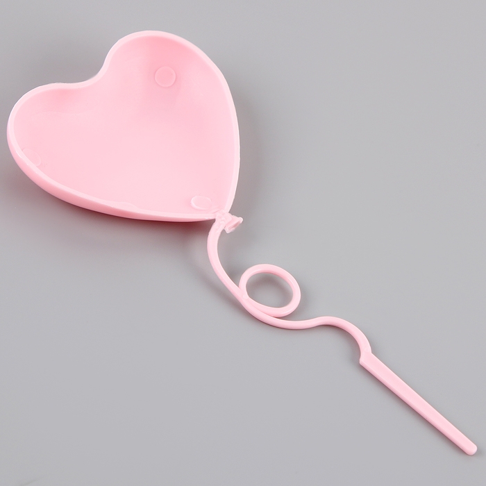 Набор топперов «Сердца», цвет розовый Набор топперов «Сердца», цвет розовый