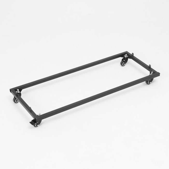 Накопитель разборный на колесах, 5 корзин с разделителями, 90&times;42&times;135 см, цвет чёрный