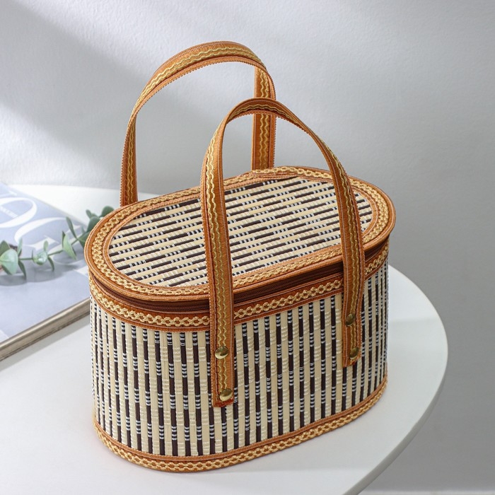 Корзина для хранения Доляна Nature, 24&times;14,5&times;14,5 см, бамбук