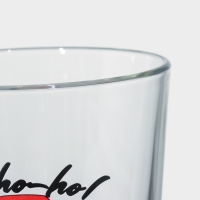 Стакан стеклянный высокий &laquo;Коник. Хипстер Дед Мороз&raquo;, 570 мл, микс