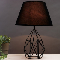 Настольная лампа 16782/1 E27 40Вт черный 22х22х48 см RISALUX