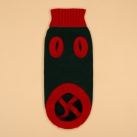 Свитер "Рога удачи", размер 2XL (ДС 45 см, ОШ 36, ОГ 35-54), зелёный Свитер "Рога удачи", размер 2XL (ДС 45 см, ОШ 36, ОГ 35-54), зелёный