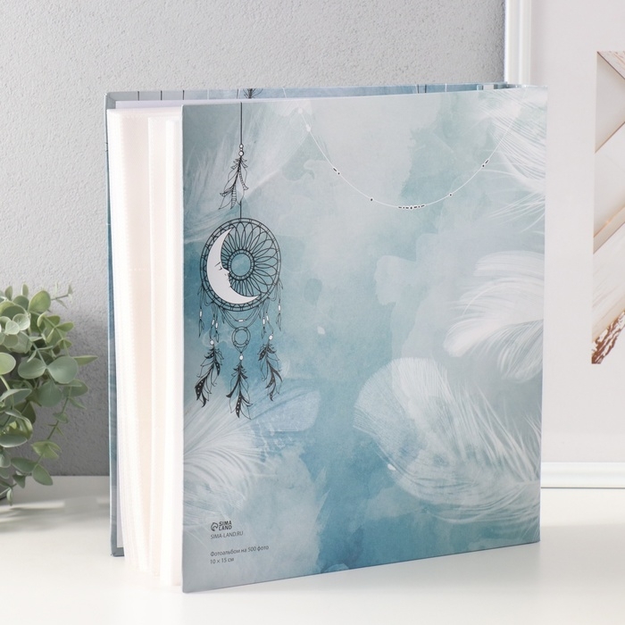 Фотоальбом на 500 фото 10x15 см "Ловцы снов" в коробке 5,5x30x33,5 см