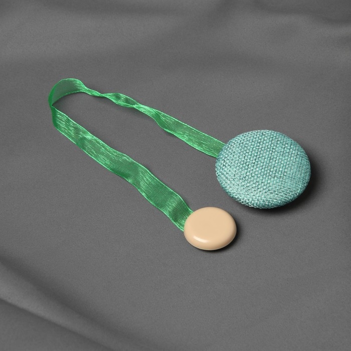 Подхват для штор &laquo;Круг&raquo;, d = 5 см, цвет бирюзовый