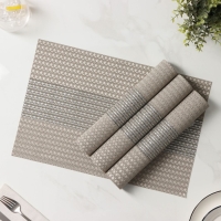 Салфетки сервировочные на стол Доляна &laquo;Сияние&raquo;, 4 шт, 45&times;30 см, цвет бежевый