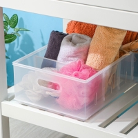 Контейнер для хранения без крышки ROLLY, 11,5 л, 24,2×45×12,9 см, прозрачный Контейнер для хранения без крышки ROLLY, 11,5 л, 24,2×45×12,9 см, прозрачный