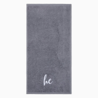 Набор полотенец "She & He" 35х50 см-2 шт, 100% хлопок, 350 г/м2 Набор полотенец "She & He" 35х50 см-2 шт, 100% хлопок, 350 г/м2