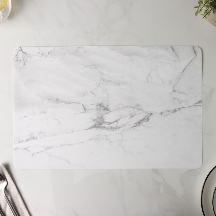 Салфетка сервировочная на стол Доляна «Мрамор», 43×28 см, цвет серый Салфетка сервировочная на стол Доляна «Мрамор», 43×28 см, цвет серый