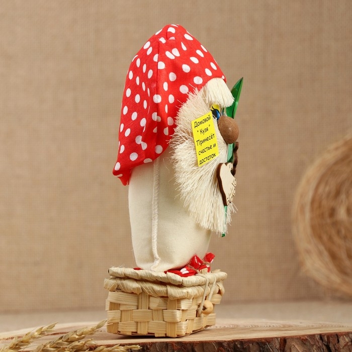 Оберег - шкатулка &laquo;Домовой с ложкой&raquo;, 25 см, микс