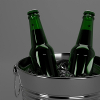 Ведро для льда из нержавеющей стали &laquo;Айс&raquo;, 5 л, 22&times;22 см, цвет хромированный