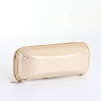 Футляр для очков на молнии, длина 16 см, цвет бежевый Футляр для очков на молнии, длина 16 см, цвет бежевый