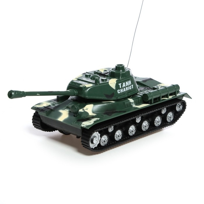 Танк радиоуправляемый «Защитник», с фигуркой солдата, работает от батареек, цвет зелёный Танк радиоуправляемый «Защитник», с фигуркой солдата, работает от батареек, цвет зелёный