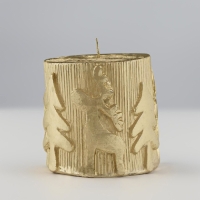 Свеча новогодняя "Новый год" 6,5х7, золотая