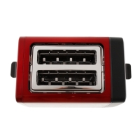 Тостер Bosch TAT4P424, 970 Вт, 6 режимов прожарки, 2 тоста, красно-чёрный