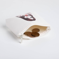 Кошелёк на молнии, цвет белый