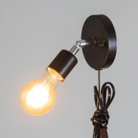 Спот "Дарни" с проводом и выкл. Е27 40Вт черный 10х10х10-160см Спот "Дарни" с проводом и выкл. Е27 40Вт черный 10х10х10-160см