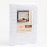 Тюль на кухню со шторной лентой, 285х165 см, цвет белый, 100% полиэстер Тюль на кухню со шторной лентой, 285х165 см, цвет белый, 100% полиэстер