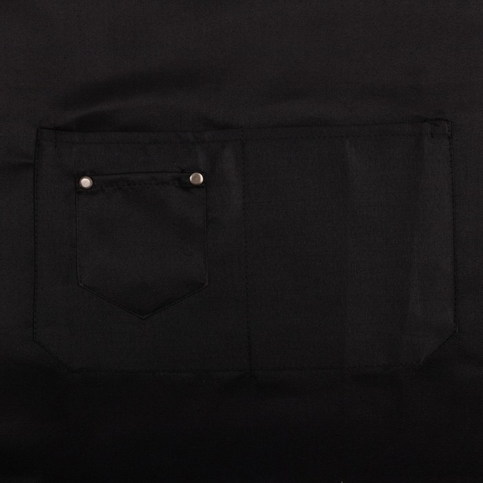 Фартук Этель "Стиль" цв.чёрный 70 х80см, 80% п/э, 20% хлопок