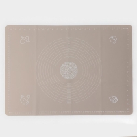 Коврик с разметкой Доляна «Капучино», силикон, 70×50 см, цвет бежевый Коврик с разметкой Доляна «Капучино», силикон, 70×50 см, цвет бежевый