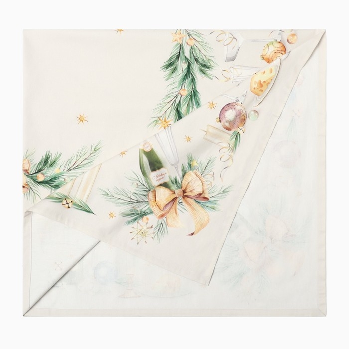 Набор столовый Spruce mood  скат.150х180см +/-3см с ВГМО, салф.40х40см-8 шт, 100%хл