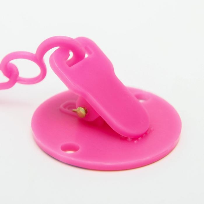 Держатель для соски - пустышки «ТРЕНД. Лапочки», на цепочке, виды МИКС Держатель для соски - пустышки «ТРЕНД. Лапочки», на цепочке, виды МИКС