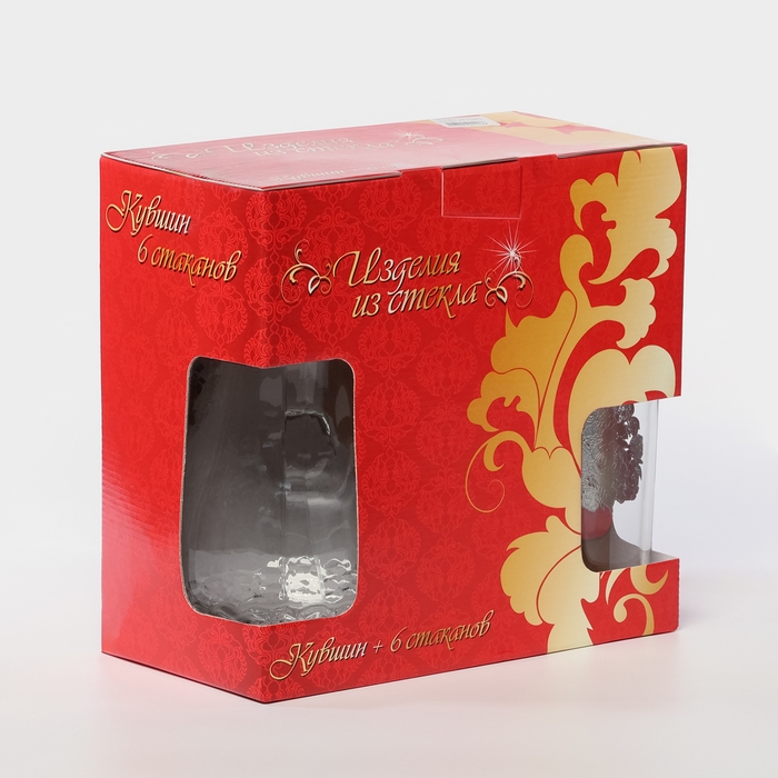 Набор питьевой &laquo;Романс&raquo;, 7 предметов: кувшин 1,5 л, стаканы 230 мл, 6 шт