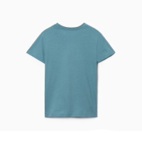 Футболка для мальчика, цвет серо-зелёный, рост 110 см