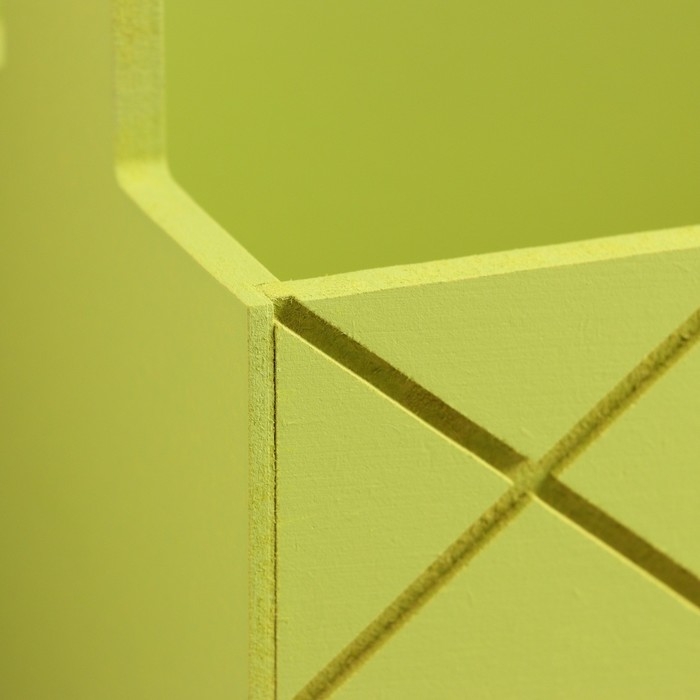 Кашпо деревянное "Эллада большая, сетка", с ручкой, 25&times;12,5&times;10(25) см Фисташковый