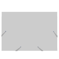 Папка-картотека А5, Calligrata TOP DeLuxe, 6 отделений, 500 мкм, на кнопке, белая с цветными разделителями