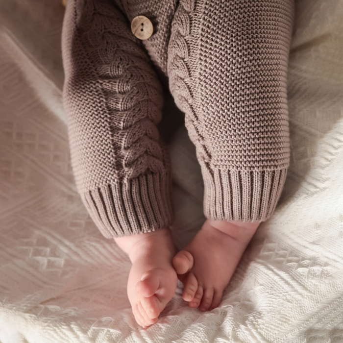 Комбинезон вязаный Крошка Я "Мишка" рост 62-68 см