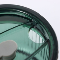 Стакан стеклянный с крышкой и трубочкой «Вино Верде», 350 мл, цвет зелёный Стакан стеклянный с крышкой и трубочкой «Вино Верде», 350 мл, цвет зелёный