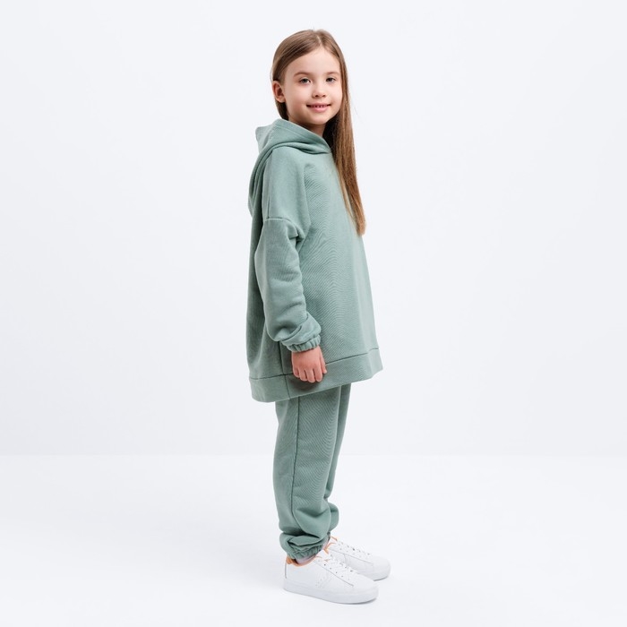 Костюм детский (худи, брюки) MINAKU цвет хаки, рост 128 см