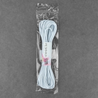 Резинка шляпная, 3 мм, 10 &plusmn; 0,5 м, цвет белый