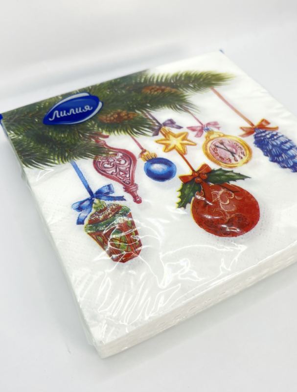 Салфетки бумажные Лилия "5 минут" 20л