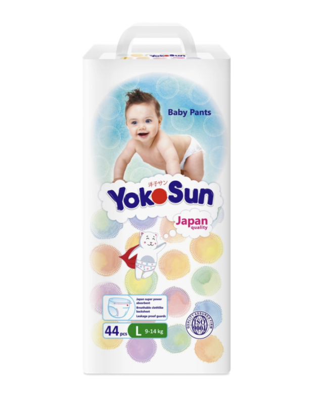 Подгузники-трусики детские YOKOSUN Comfort L 9&ndash;14кг, 44шт